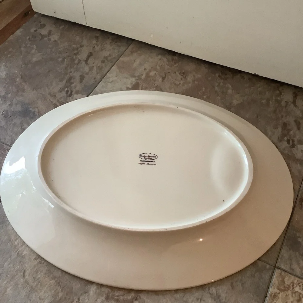 Antique Vintage Theodore Haviland Apple Blossom Serving Platter